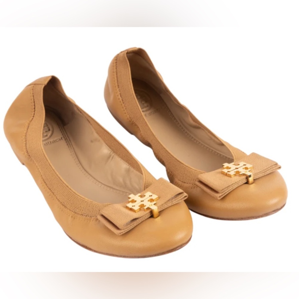 Tory Burch Elastic Ballet flats. Size 8.5. Used